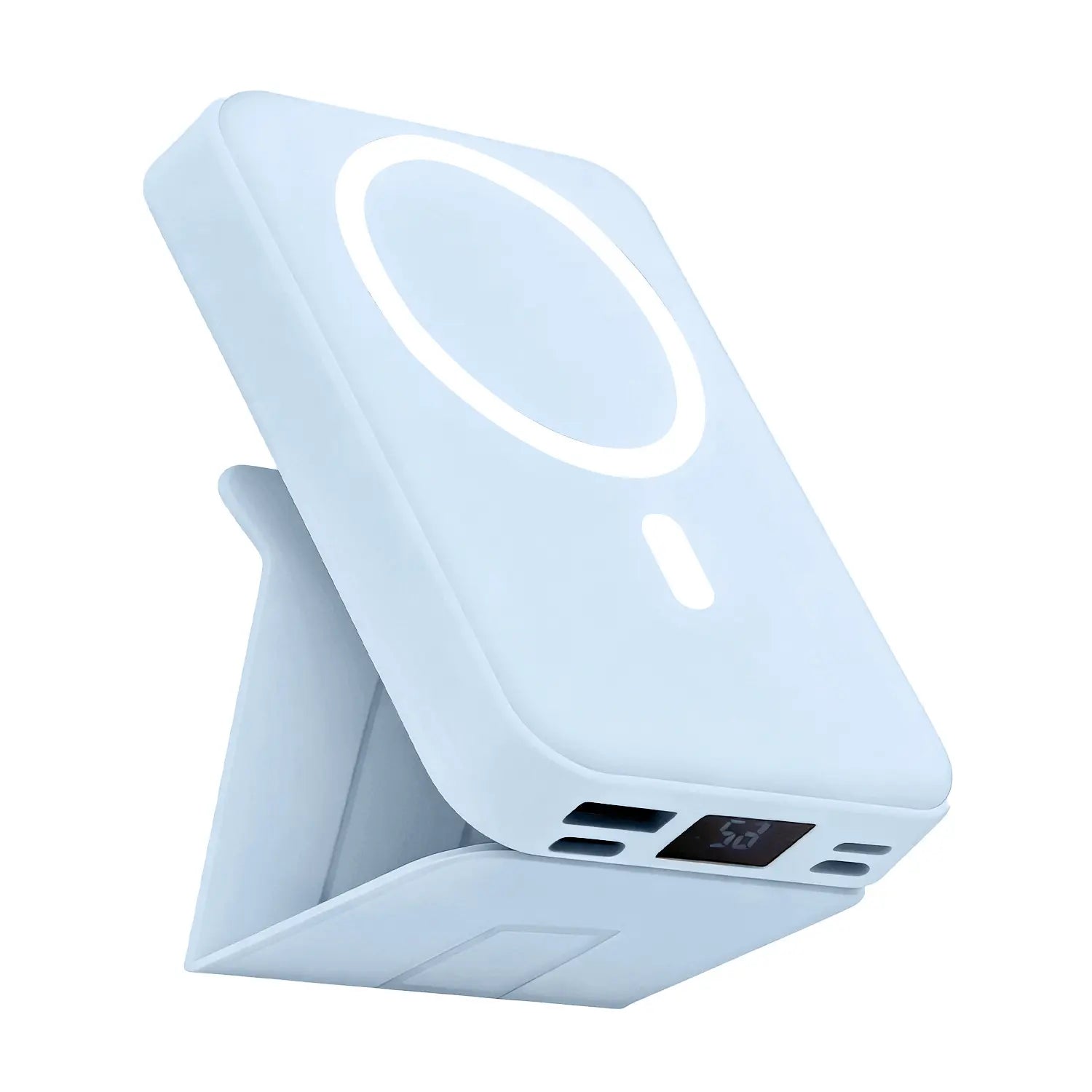 VIL Magnetic Wireless Power Bank, 10000Mah 22.5W PD Fast Charging, LED Display Stand, Mag-Safe Compatible Mobile Tech Accessories, High-Capacity Rechargeable Magnetic Phone Charger for Iphone 17 16 15 14 13 12 & Other Devices