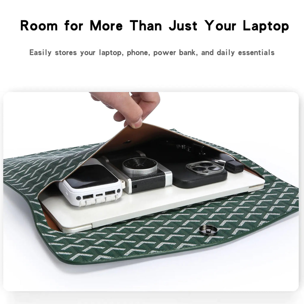 13 Inch Laptop Sleeve Padfolio Document Organizer Fits A4 Paper for Macbook Ipad Tablet Magnetic Closure Slim Scratch-Resistant for Office School Gift for Students Professionals Tiktokshopspringglowup