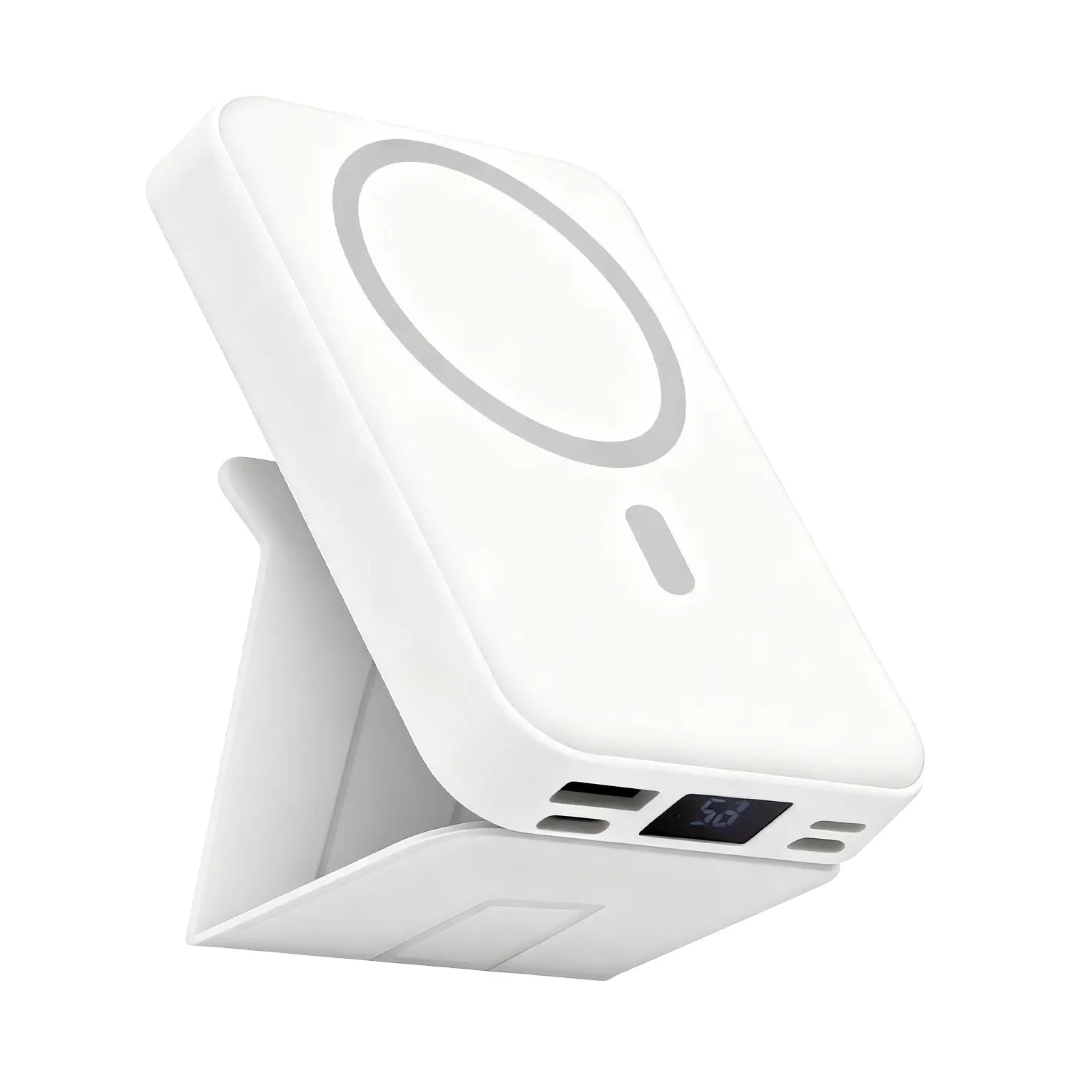 VIL Magnetic Wireless Power Bank, 10000Mah 22.5W PD Fast Charging, LED Display Stand, Mag-Safe Compatible Mobile Tech Accessories, High-Capacity Rechargeable Magnetic Phone Charger for Iphone 17 16 15 14 13 12 & Other Devices