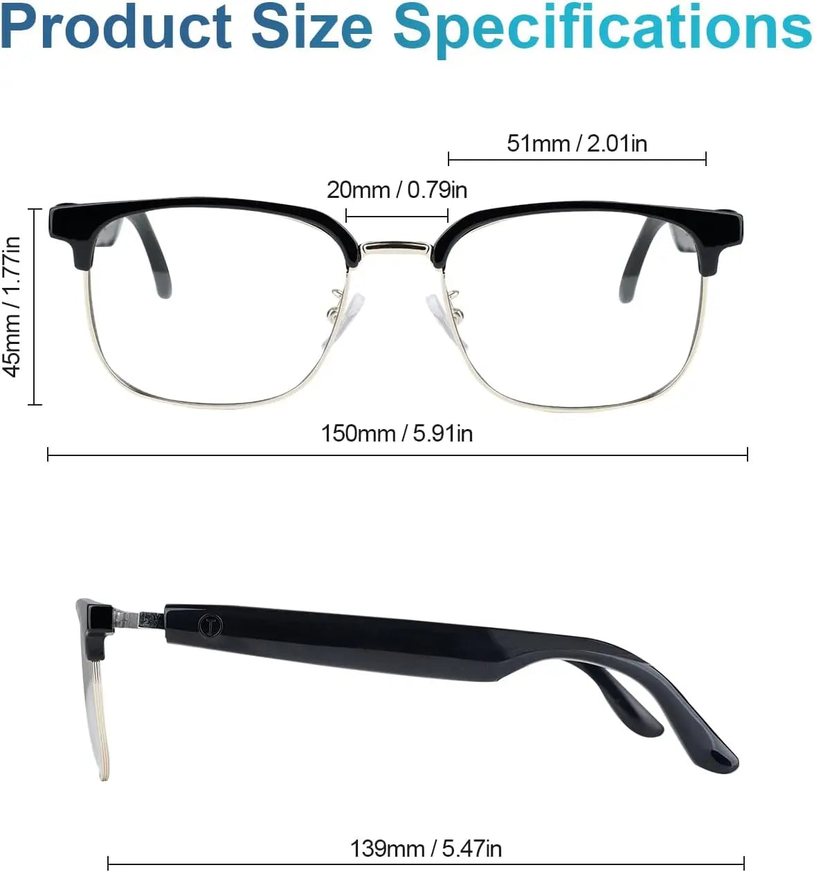 2026 AI Smart Glasses with Real-Time Translation, Bluetooth Audio & Photochromic Lenses, Smart Voice Assistant Glasses for Travel, Work & Study