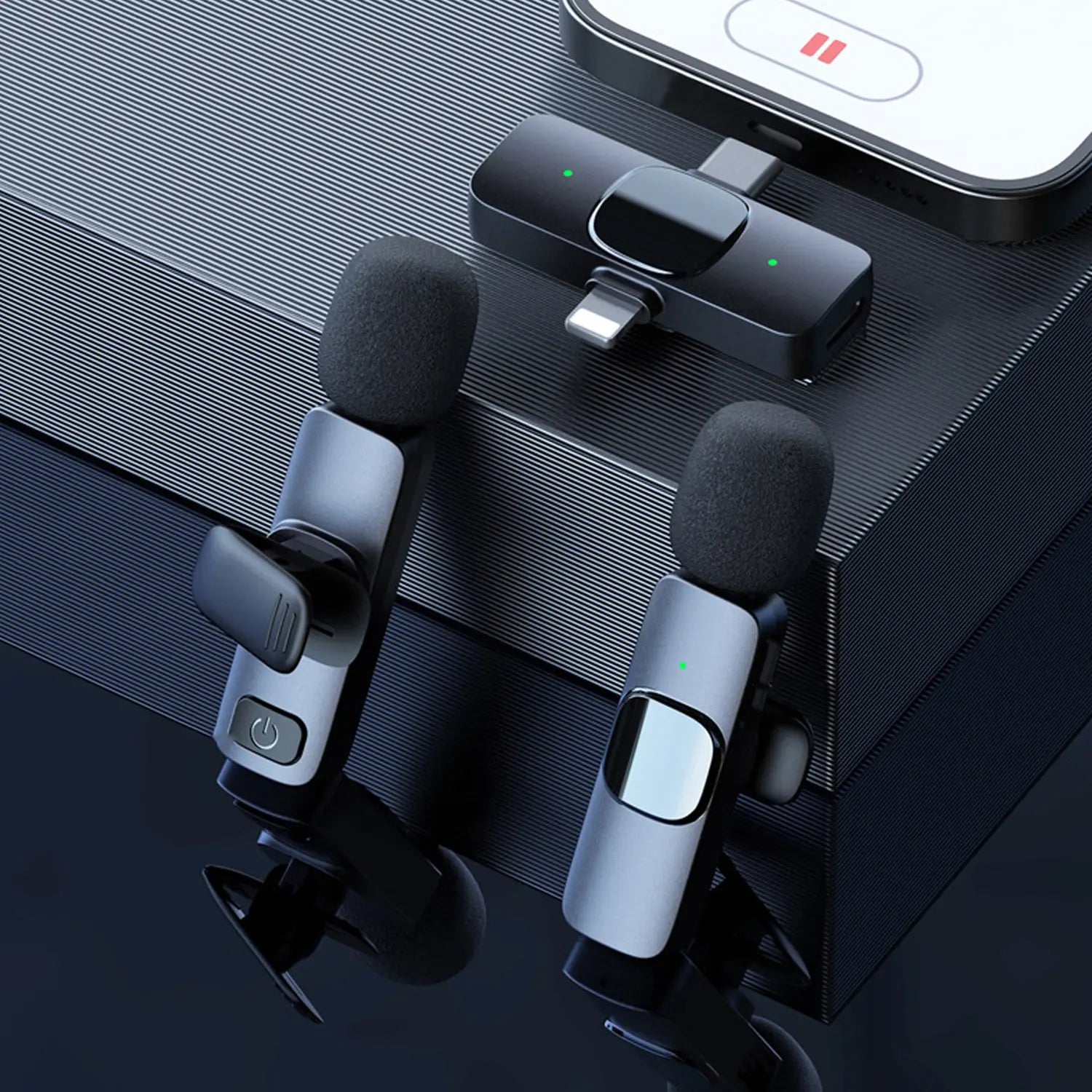 HITOZON 2.4G Wireless Lavalier Microphone for Smartphones - Android Plug-And-Play Lapel Mic, Omnidirectional Condenser for Video Recording, Podcasts, Multi-Device Audio Capture