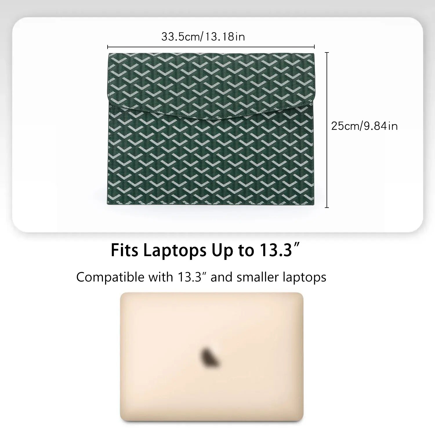 13 Inch Laptop Sleeve Padfolio Document Organizer Fits A4 Paper for Macbook Ipad Tablet Magnetic Closure Slim Scratch-Resistant for Office School Gift for Students Professionals Tiktokshopspringglowup