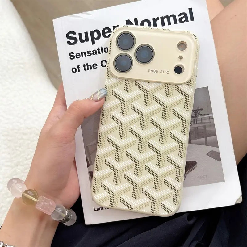 Y-Letter Monogram Pattern Phone Case Made from Scratch-Resistant Scratches & Damage Combining Premium Durability with a Stylish Functional Design Pocket-Friendly Profilefor Iphone 17 16 15 14 13 12