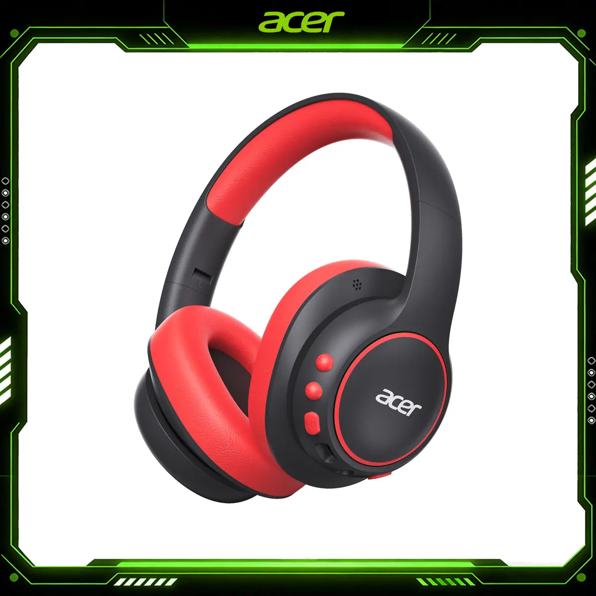 Acer OHR702 Kids Bluetooth Headphones, over Ear Headphone for Kids with Mic, 75H Playtime, 85Dba Safe Volume, Bluetooth 6.0, USB C Fast Charging, Toddler Headphones for Ipad/Tablet/Travel/School-Purple Green Summervibes