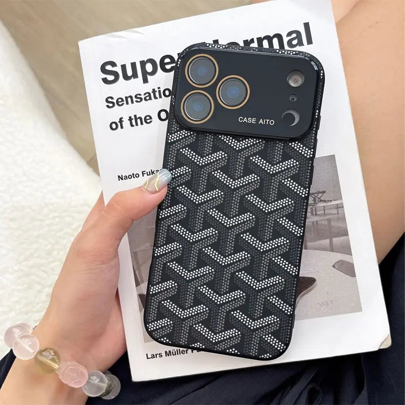 Y-Letter Monogram Pattern Phone Case Made from Scratch-Resistant Scratches & Damage Combining Premium Durability with a Stylish Functional Design Pocket-Friendly Profilefor Iphone 17 16 15 14 13 12