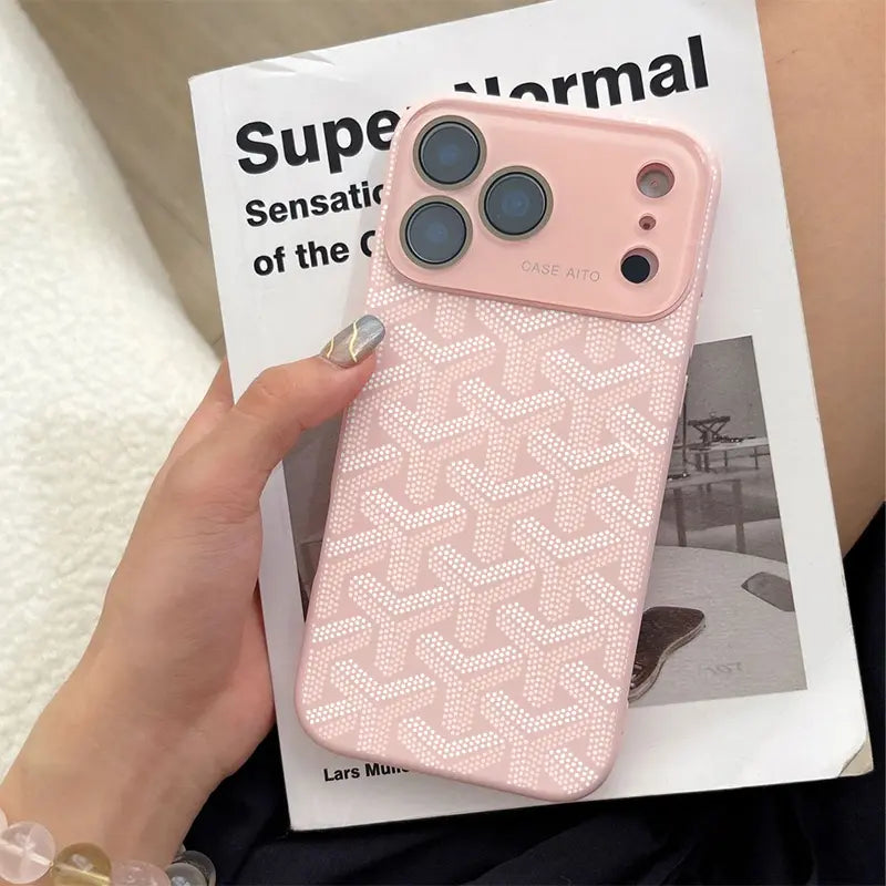 Y-Letter Monogram Pattern Phone Case Made from Scratch-Resistant Scratches & Damage Combining Premium Durability with a Stylish Functional Design Pocket-Friendly Profilefor Iphone 17 16 15 14 13 12