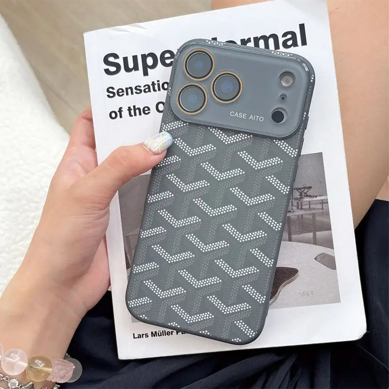 Y-Letter Monogram Pattern Phone Case Made from Scratch-Resistant Scratches & Damage Combining Premium Durability with a Stylish Functional Design Pocket-Friendly Profilefor Iphone 17 16 15 14 13 12